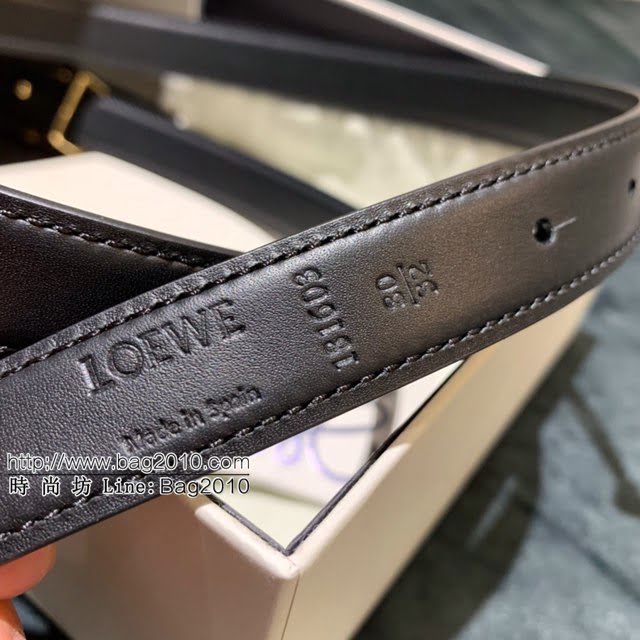 LOEWE女士皮帶 羅意威Anagram圖案帶扣小牛皮腰帶  jjp1329
